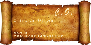 Czinczár Olivér névjegykártya